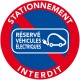 AUTOCOLLANT DISSUASIF réservés véhicules électriques