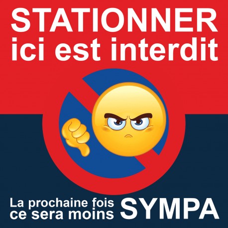Autocollant contre le Stationnement Abusif