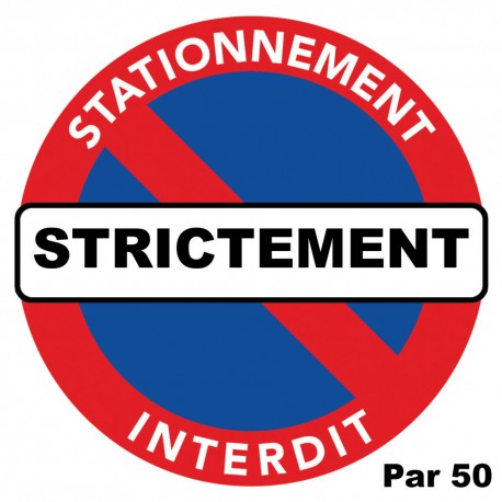 250 étiquettes STATIONNEMENT GENANT - pour véhicule mal garé - Format 50 x  100 mm - Stickers autocollant en rouleau : : Fournitures de bureau