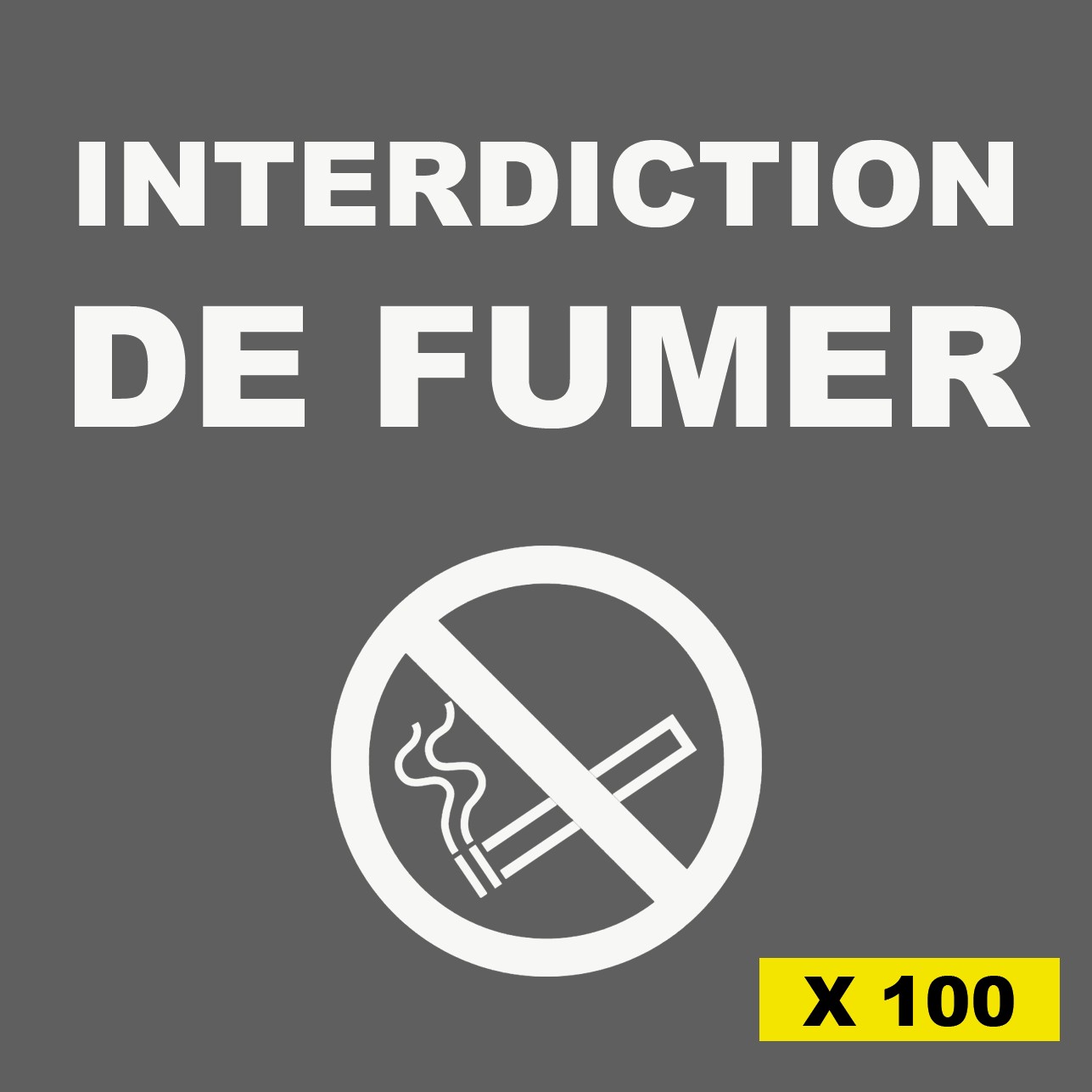 1 Interdiction interdit de fumer rectangle L.148 x H.210 mm Autocollant vinyl waterproof 