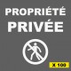 Propriété Privée. Défense d'entrer. Stickers en vinyle.