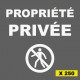 Propriété Privée. Défense d'entrer. Stickers en vinyle.