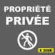 Propriété Privée. Défense d'entrer. Stickers en vinyle.