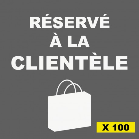 Réservé à la clientèle