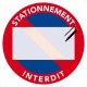 Autocollants de stationnement interdit personnalisables (vendu par pack)