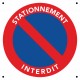 Panneau interdiction de stationner