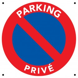 Panneau parking privé 25 x 25 cm