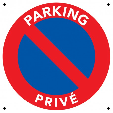 Panneau parking privé