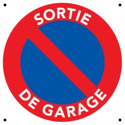 Panneau sortie de garage 25 x 25 cm