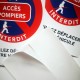 Autocollants stationnement gênant - Accès pompier