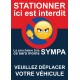 Autocollant contre le Stationnement Abusif