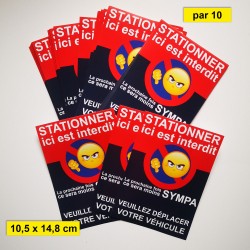 Autocollant contre le Stationnement Abusif