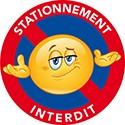 Autocollants interdiction de stationner