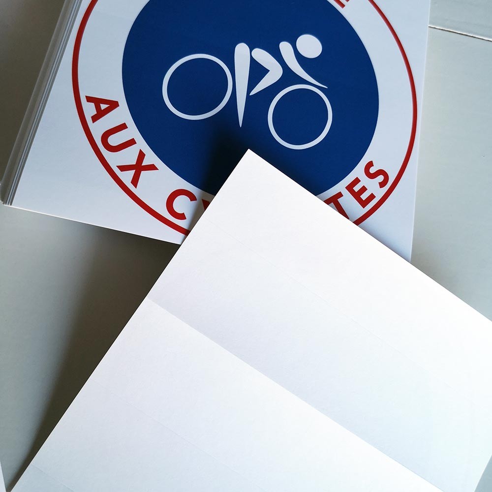 Autocollant « Réservé aux cyclistes » 15 × 15 cm, vue 7