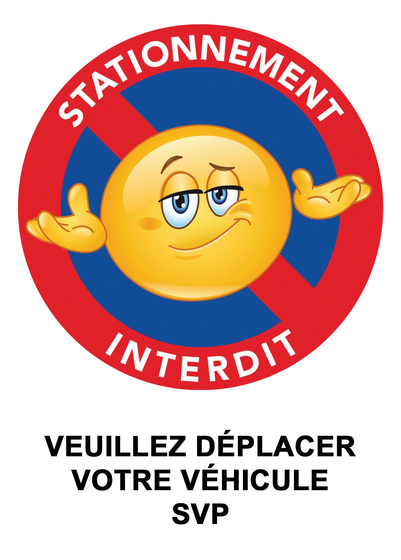 Autocollant « Stationnement interdit » difficile à enlever (A6), vue 5