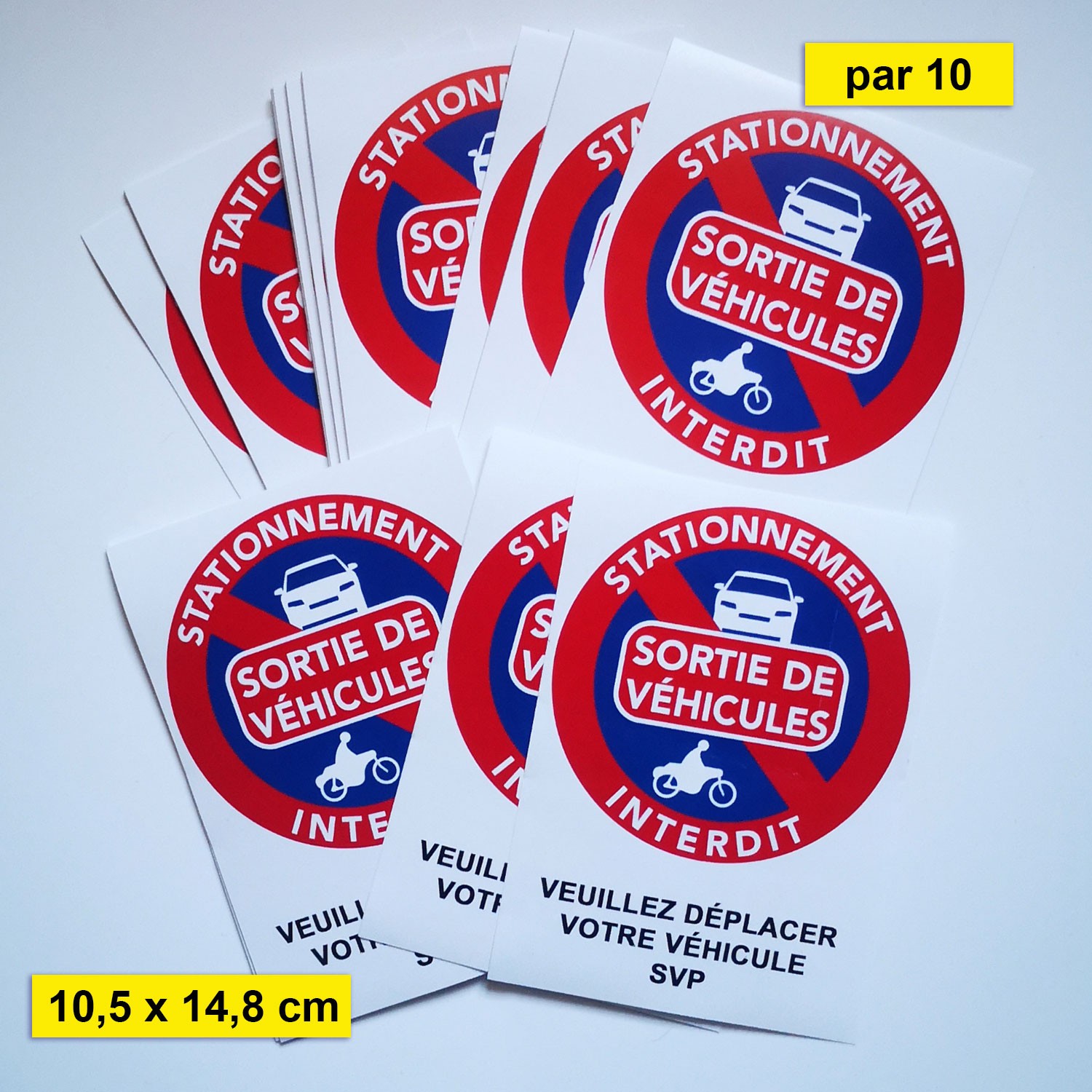 Autocollant A6 « Sortie de véhicule »