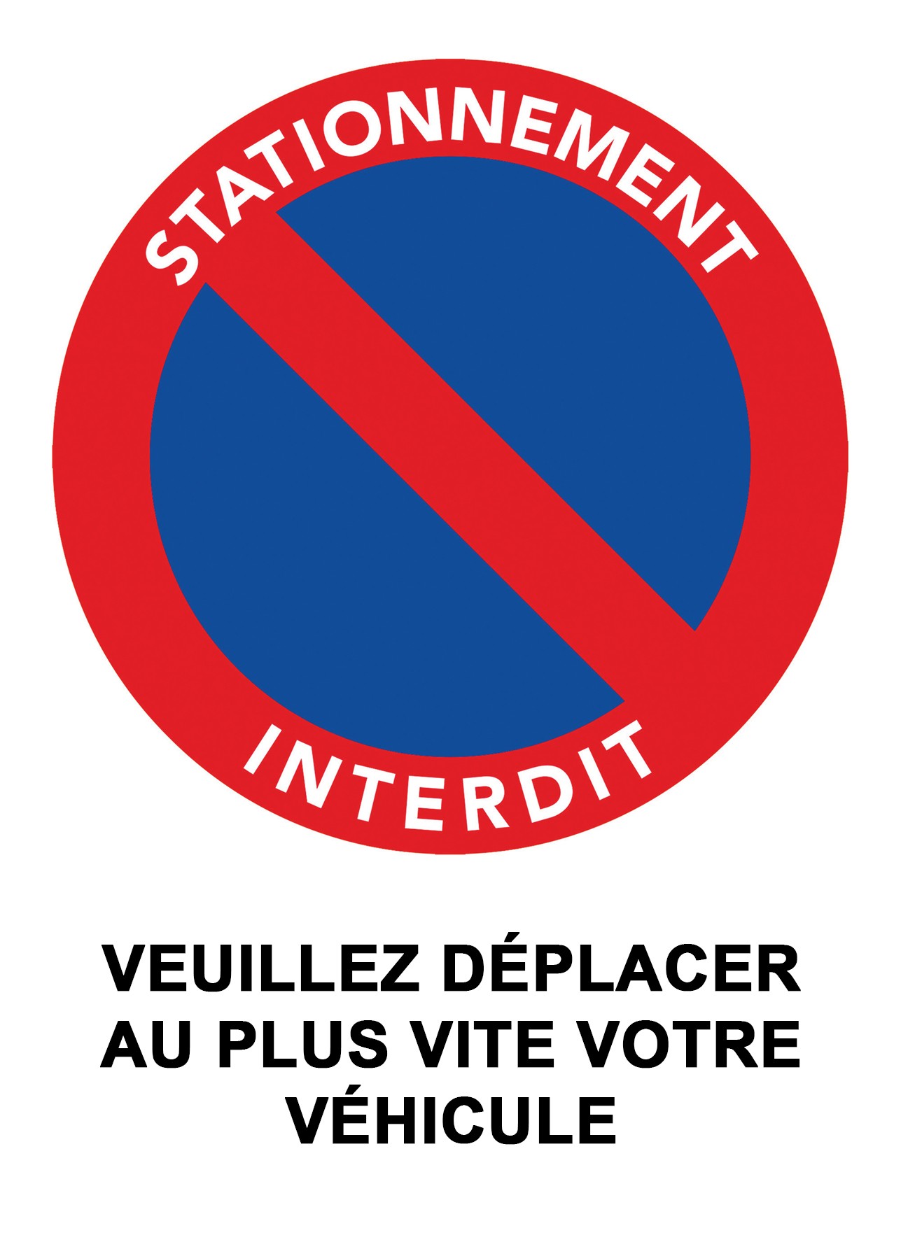 Autocollant A6 « Stationnement interdit », le plus vendu, vue 2