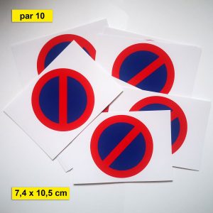 Autocollant format poche 7,4 × 10,5 cm pour voiture mal garée