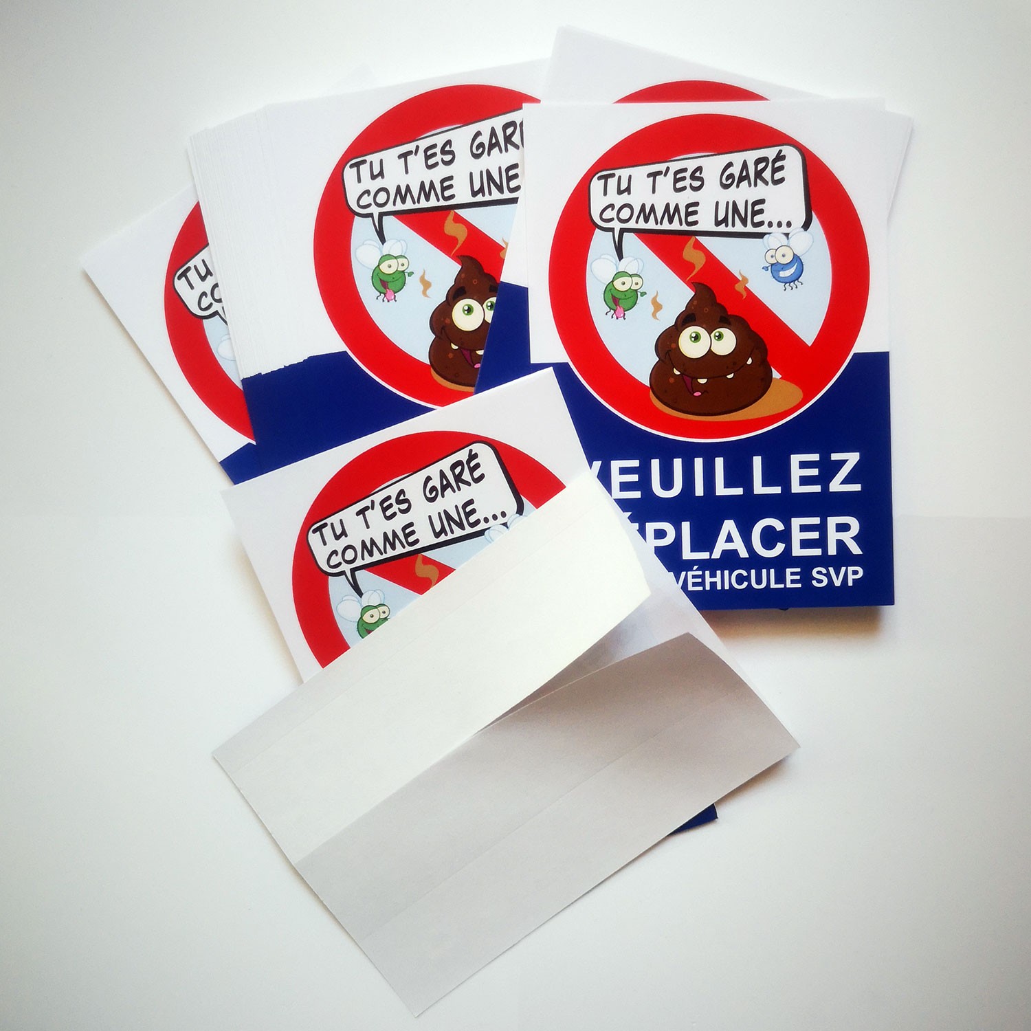 Autocollant « Tu t'es garé comme une merde » (A6), vue 3