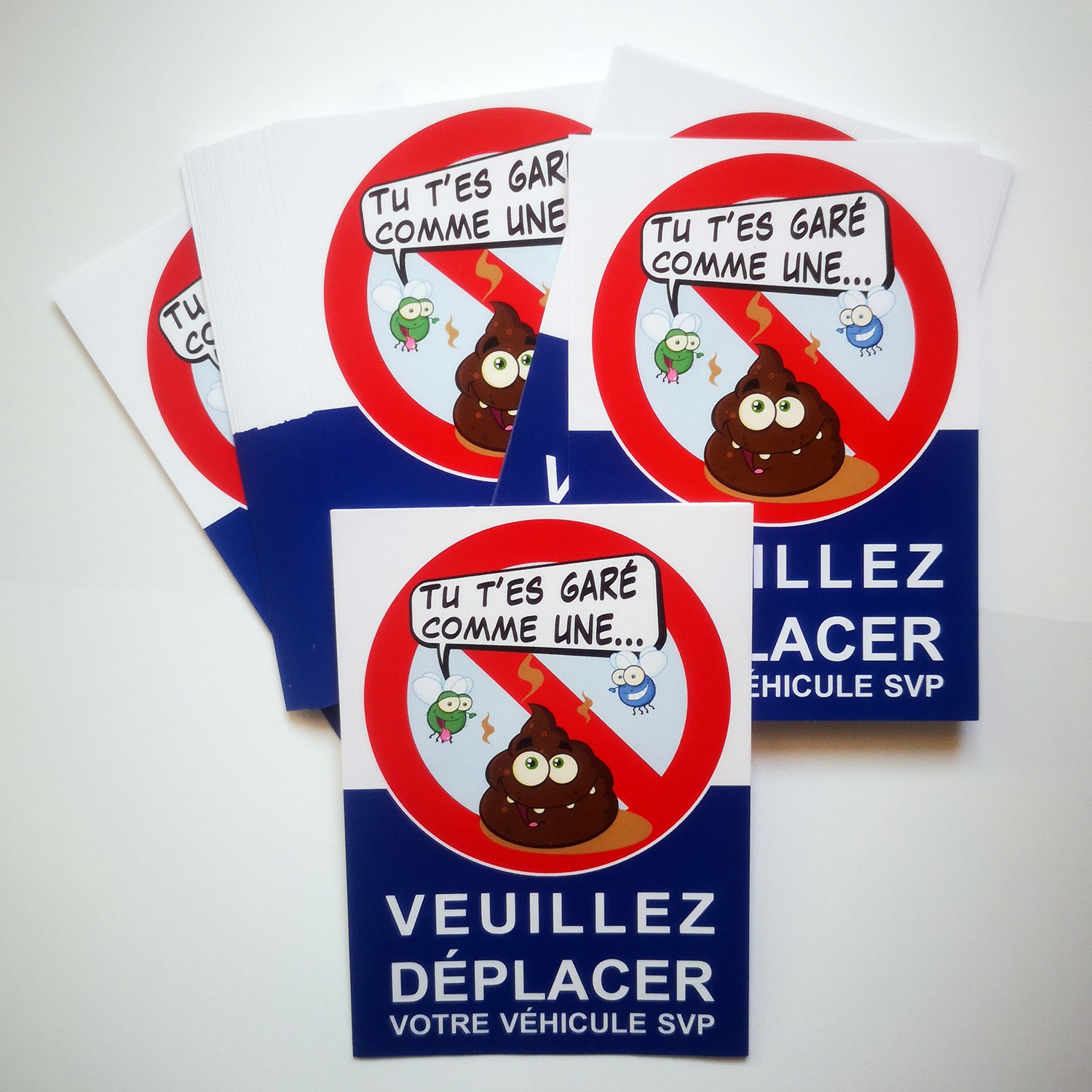 Autocollant « Tu t'es garé comme une merde » (A6), vue 8
